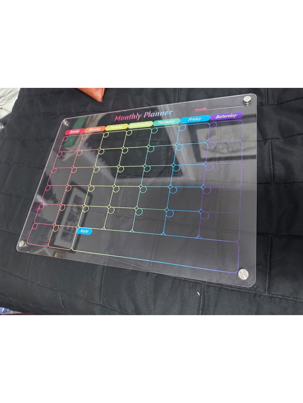 Acrylic Monthly Planner Board